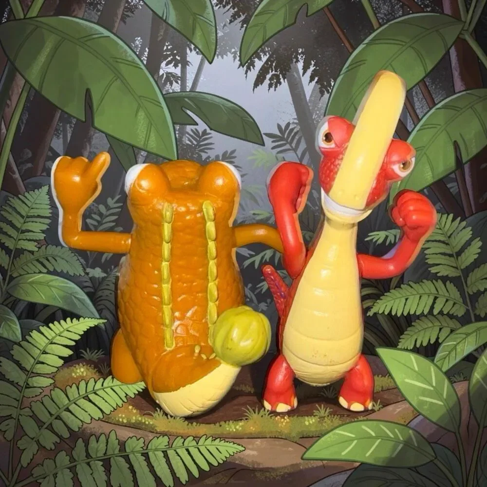 Jakks Pacific Disney Gigantosaurus Mazu & Rocky Dinosaur Action Figures A51